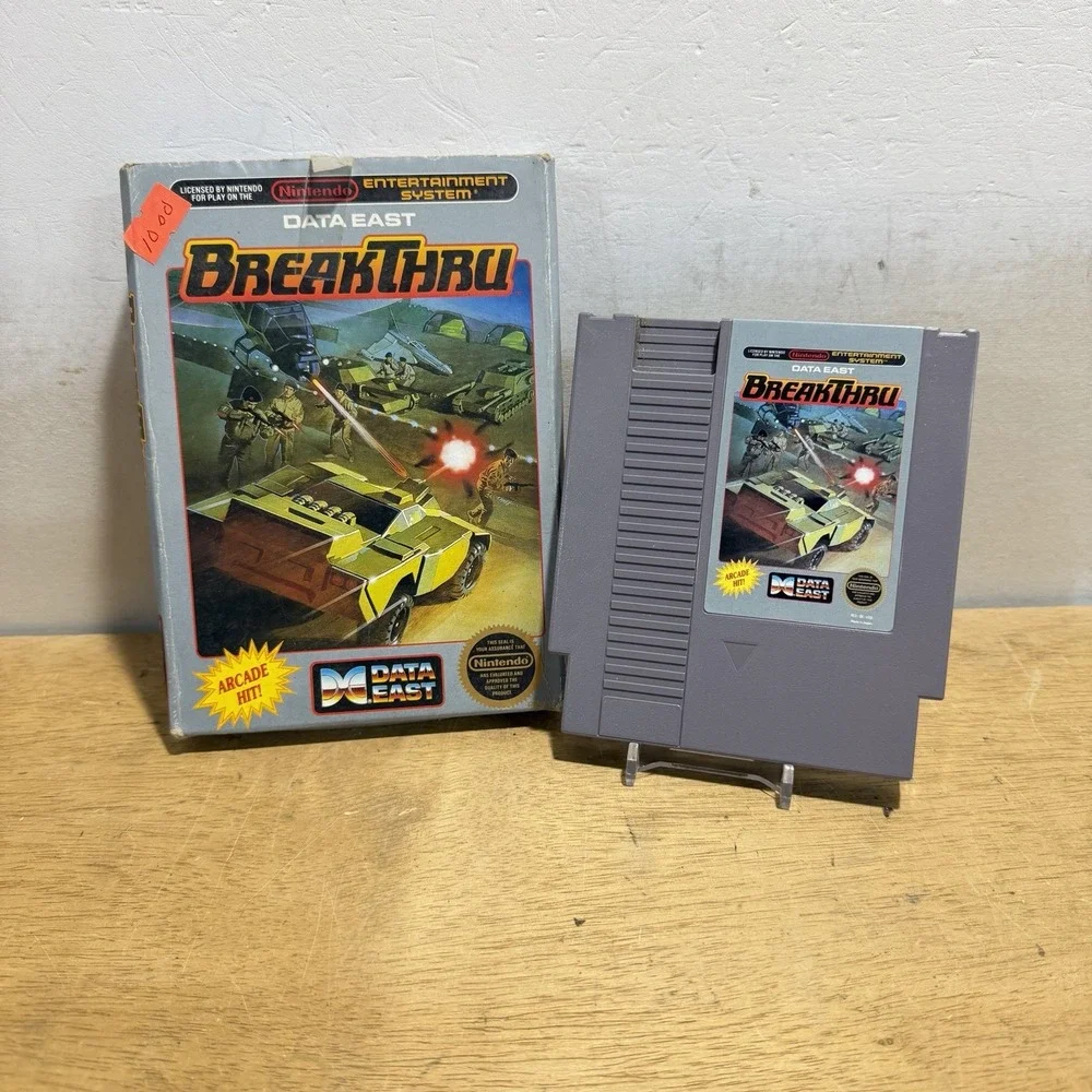 BreakThru NES Nintendo Entertainment System 1987 Data East W/ Box Tested